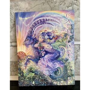 Capricorn Zodiac Card Josephine Wall Framable Large Collector Art 8.5 11 VTG y2k